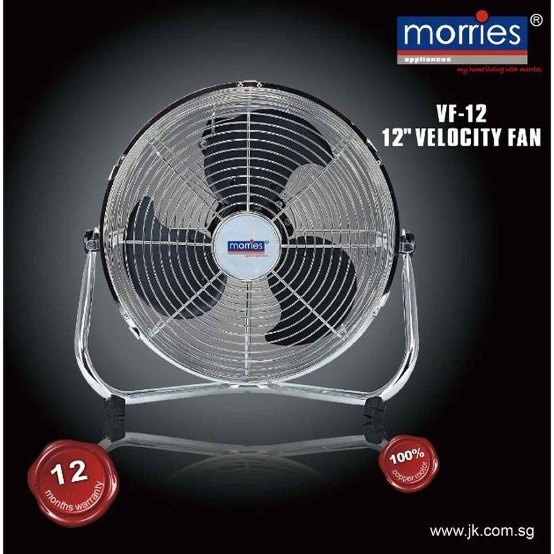 MORRIES 12 In Floor Fan -chrome VF-12-image 2