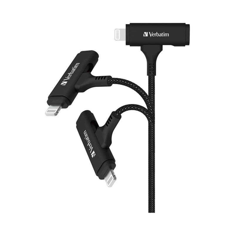 VERBATIM Usb-c & Lightning 2-in-1 Cable (120cm) VM66974-image 4