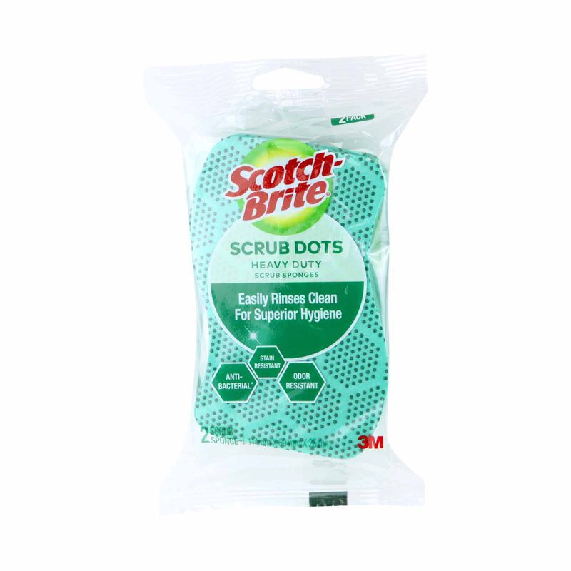 3M SCOTCHB Scotch-brite Scrub Dots Non-scratch Sponge Sdhd-2 En SDNS-2 EN-image 1