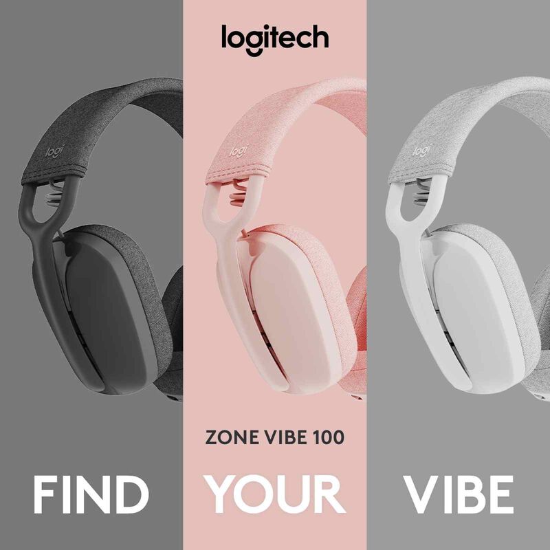 LOGITECH Zone Vibe 100 Wl Bt Headset Rose 981-001225-image 19