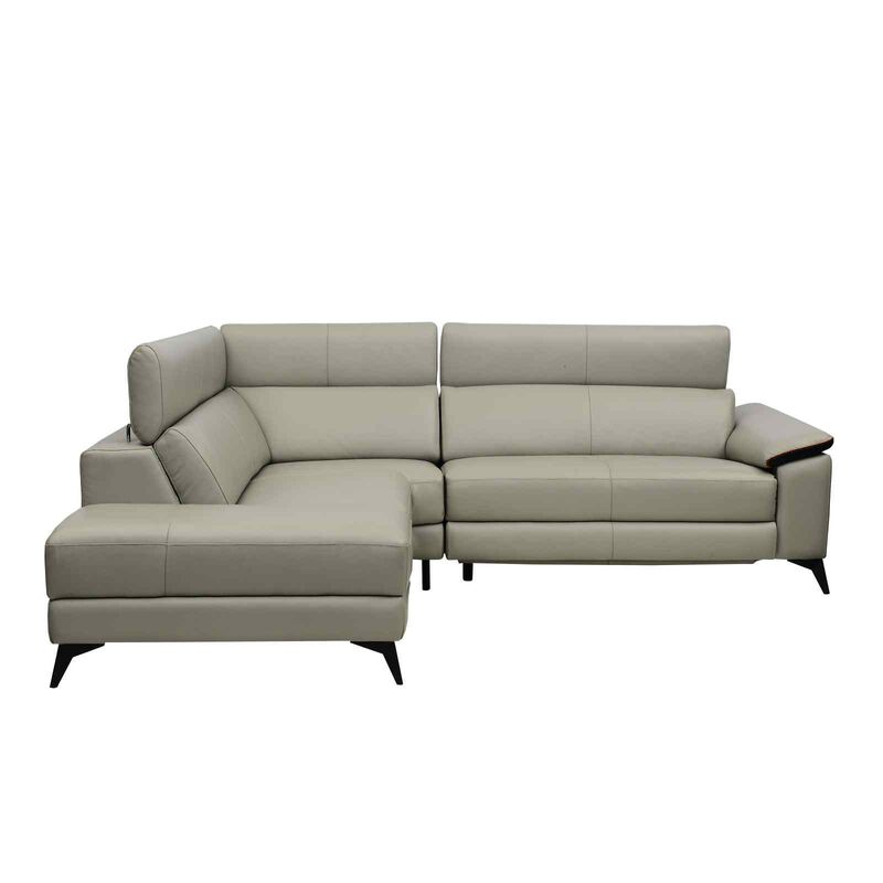 ARMADIO L Shaped (fl-v) Left Mto Full Leather Sofa Set JANELLE-image 1