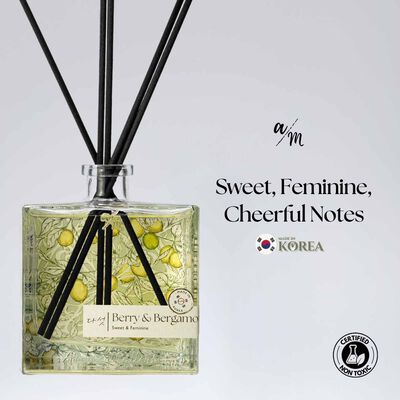 AROMA MATT Berry & Bergamot Reed Diffuser 8.45 Fl.oz (250ml) BOTTLE250-BERRY BERGAMOT