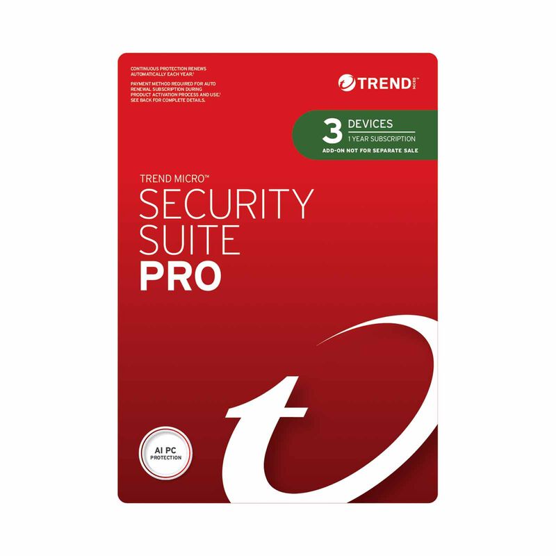 TREND MICR Security Suite Pro (3 Devices) 1 Year Add On TICEM1070BF12-image 2