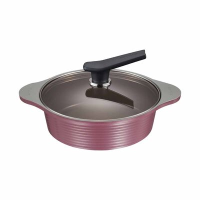 HAPPYCALL Onde Ih 24cm Saute Pan - Purple 4003-1228