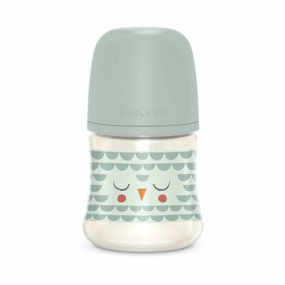 SUAVINEX With Slow Flow Sx Pro Physiological Silicone Teat - Bonhomia Feather Green (online) 150ML POLYAMIDE PREMIUM BOTTLE