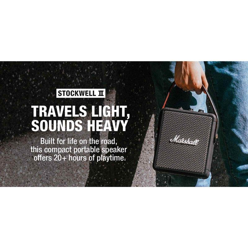 MARSHALL Bluetooth Speaker STOCKWELL II (BLACK AND BRASS)-image 5
