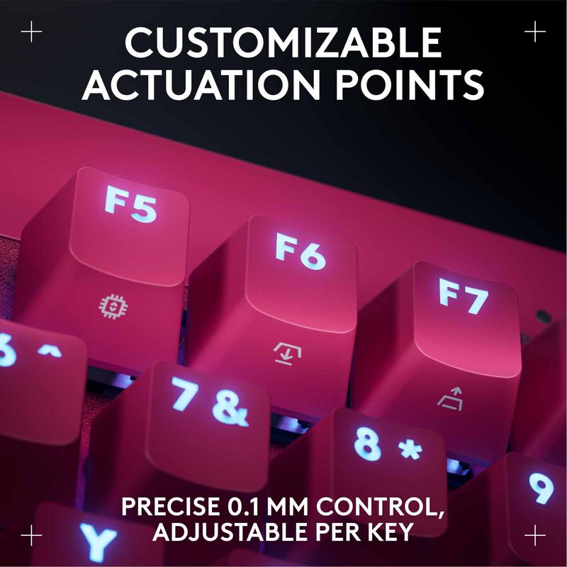 LOGITECH G Pro X Tkl Rapid Keyboard Analog Switches - Magenta 920-013254-image 10