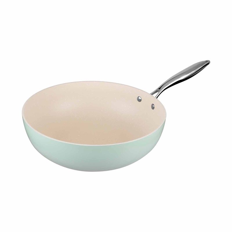 ENDO Wagashi 32cm Skillet-wok - Green E-WGS-32SW - GREEN-image 2