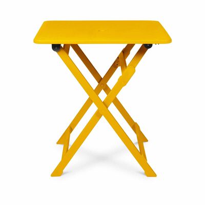 PHOENIX Flip Foldable Square Table Yolk Yellow70 X 70 X 75.9 Cm FLIP