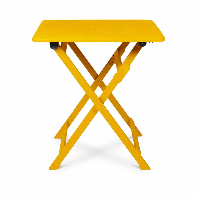 PHOENIX Flip Foldable Square Table Yolk Yellow70 X 70 X 75.9 Cm FLIP-image 1