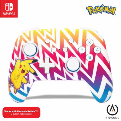 POWERA Enhanced Wireless Controller For Nintendo Switch - Pikachu Vibrant NSGP0262-01