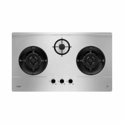 FUJIOH 88cm 3 Burners Gas Hob (tg) - Stainless Steel (exclude Installation) FH-GS6530 SVSS TG