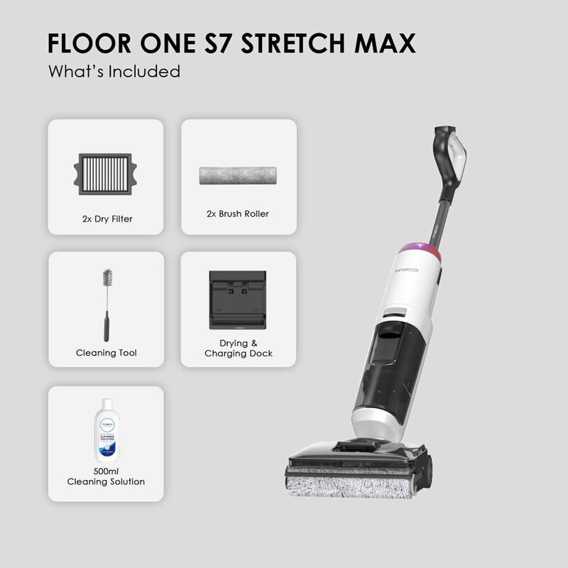 TINECO Floor One S7 Stretch Max Smart Cordless Floor Washer FW670200MY-image 5