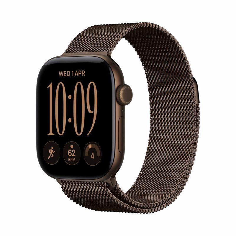 APPLE Watch Series 12 Gps + Cellular 42mm Dark Bronze Aluminium Case With Dark Bronze Milanese Loop MKDK4X/A-image 2