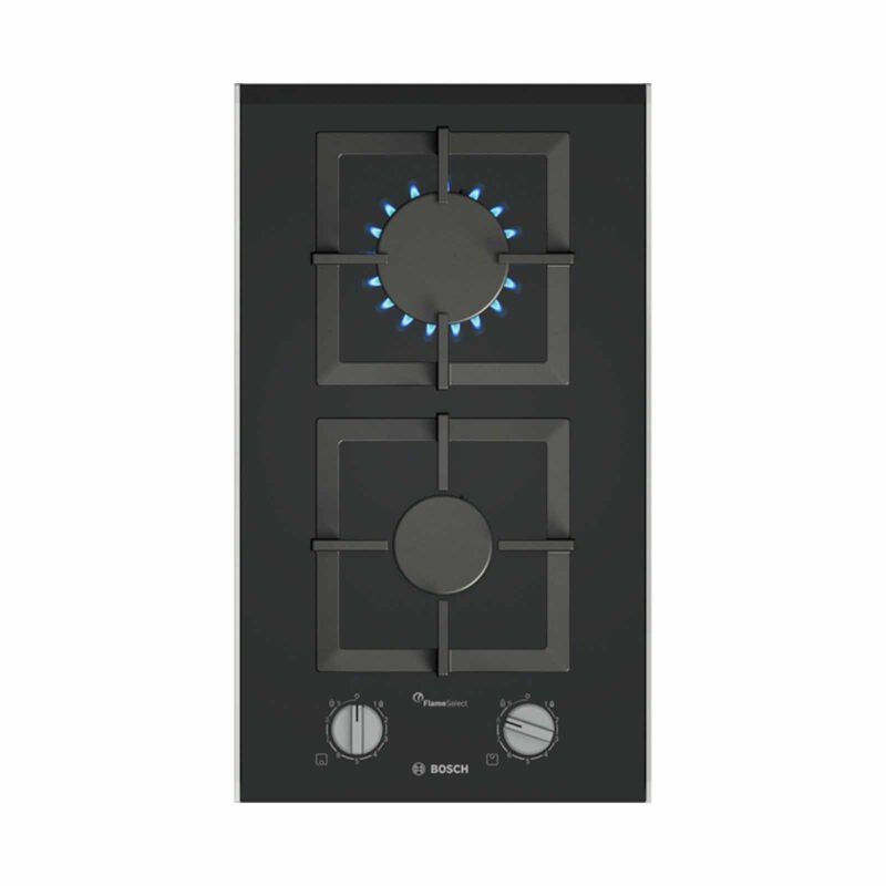 BOSCH 2 Burner Domino Ceramic Glass Pub Gas Hob - Black (30cm) (exclude Installation) PRB3A6I40X-image 1