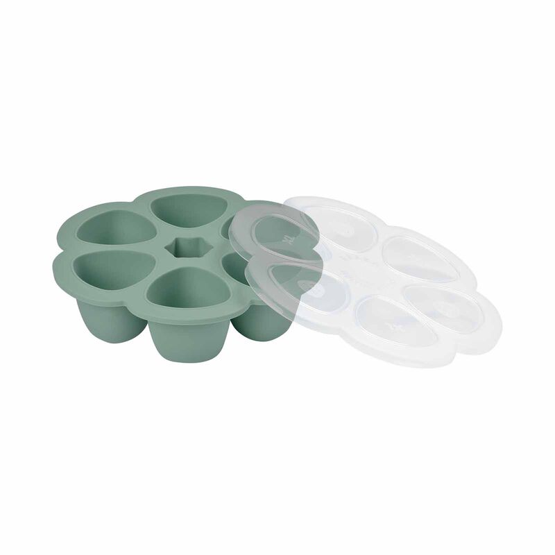 BEABA Silicone Freezer Tray 6 X 150ml - Sage Green (online) MULTIPORTIONS-image 5