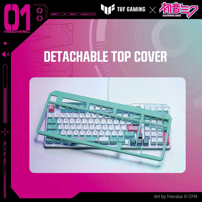 ASUS Tuf Gaming K3 Gen Ii Miku Red RA09 TUF GAMING K3 GEN II MIKU/RD/US/PBT-image 10