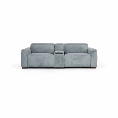 GERBRSI 2rr-e Seater 2 Function+console (fab) Cat A Blue Fabic Recliner Sofa SAGE