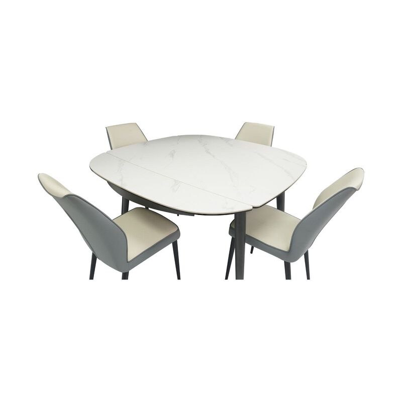 MUZE 5 Piece Extendable Dining Set ODIN + ITALO-image 14