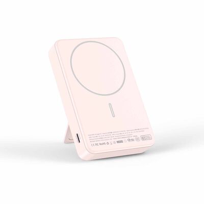 MAZER Ccc Certified Magnetic 15w 10000mah/pd30w With Istand Power Bank-pink M-MAGAIR20-PK