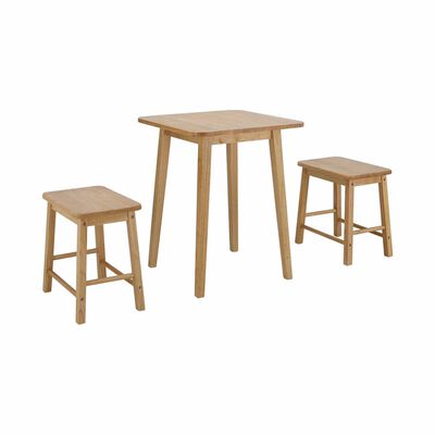 INDEX 3 Piece Dining Set (square) MORRIS