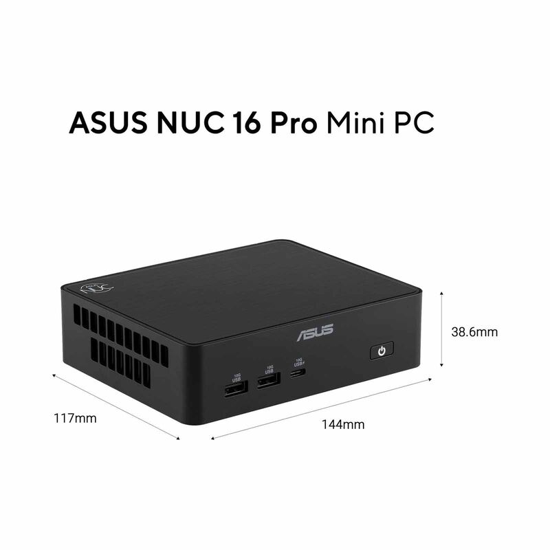 ASUS Nuc 16 Pro X9-388h 64gb 1tb Ssd Win 11 Pro Intel Arc B390 Graphics Black RNUC16GDKX96D4N3-image 3