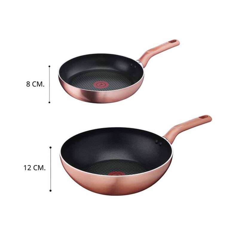 TEFAL Cook & Shine 3pc Cookware Set (fp24 + Wp28 + Spatula) G808S3-image 2
