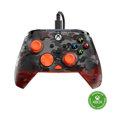 TURTLEBEAC Rematch Core Wired Controller (xbox/pc) - Camo Black & Orange TBC-2001-95