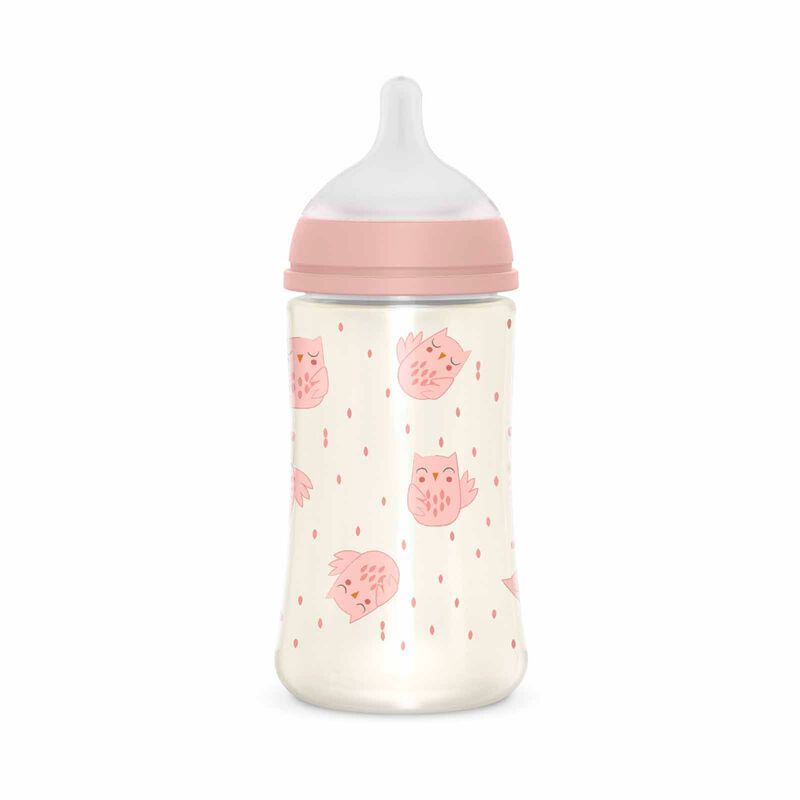 SUAVINEX With Medium Flow Sx Pro Physiological Silicone Teat - Bonhomia Feather Pink (online) 270ML POLYAMIDE PREMIUM BOTTLE-image 4