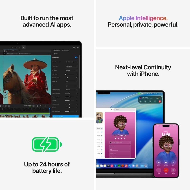 APPLE 16-inch Macbook Pro: M5 Pro Chip With 18-core Cpu And 20-core Gpu, 48gb, 1tb Ssd - Silver MGE64ZP/A-image 2