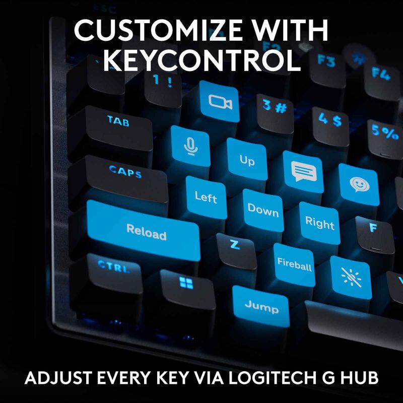 LOGITECH G Pro X Tkl Rapid Keyboard Analog Switches - Black 920-013234-image 11