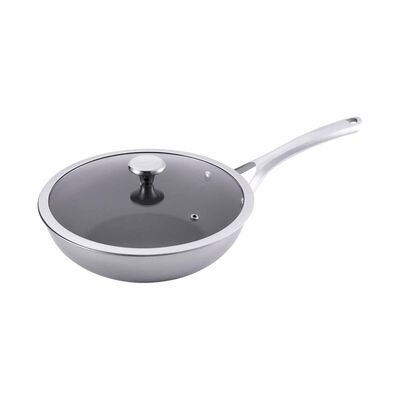CORELLE Duranano Version 1.5 Wok Pan 28cm With Lid (atrium Special Buy) CBDN28WOK-HH/SG