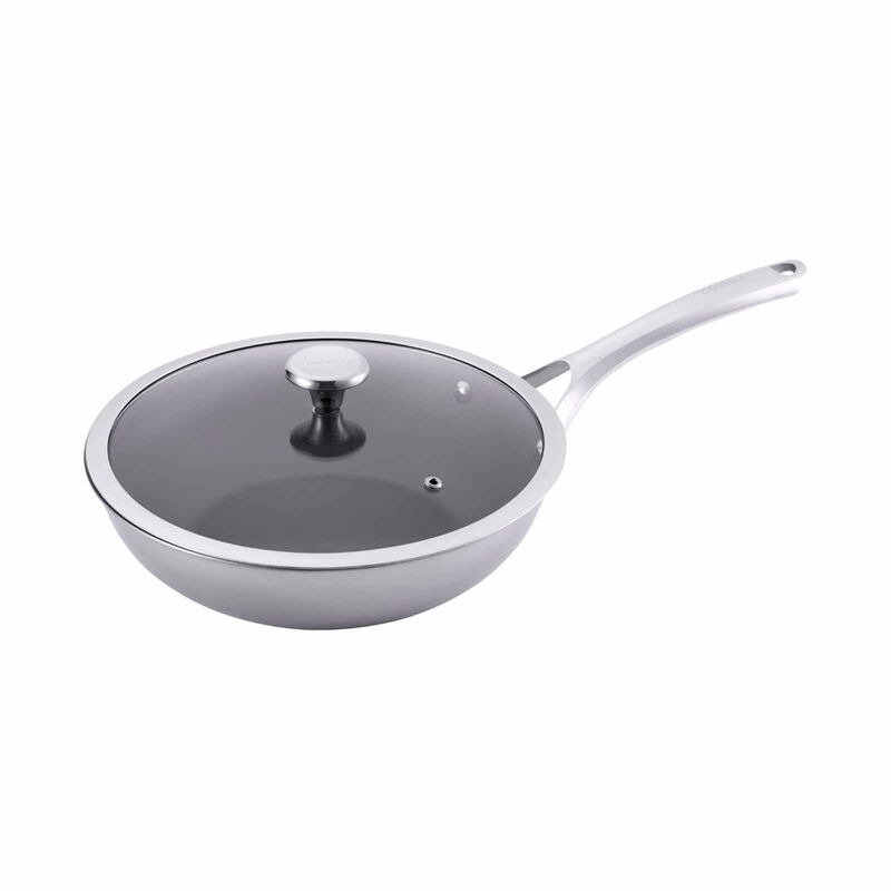 CORELLE Duranano Version 1.5 Wok Pan 28cm With Lid (atrium Special Buy) CBDN28WOK-HH/SG-image null
