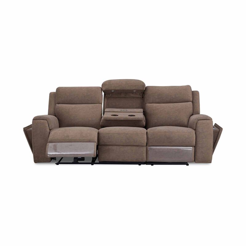 GERBRSI 3rr Seater (fab) Cat A Brown Fabric Sofa ENID-image 2