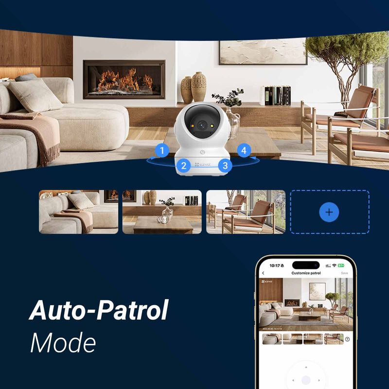 EZVIZ H6c G1 3k (5mp) Pan & Tilt Smart Home Camera CS-H6C(5WFL,4MM)-image 12