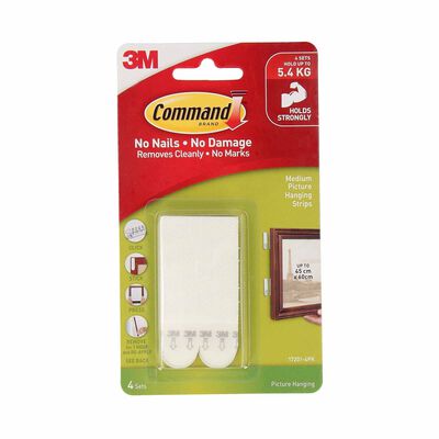3M COMMAND Command Medium Picture Hanging Strips 17201anz 17201ANZ