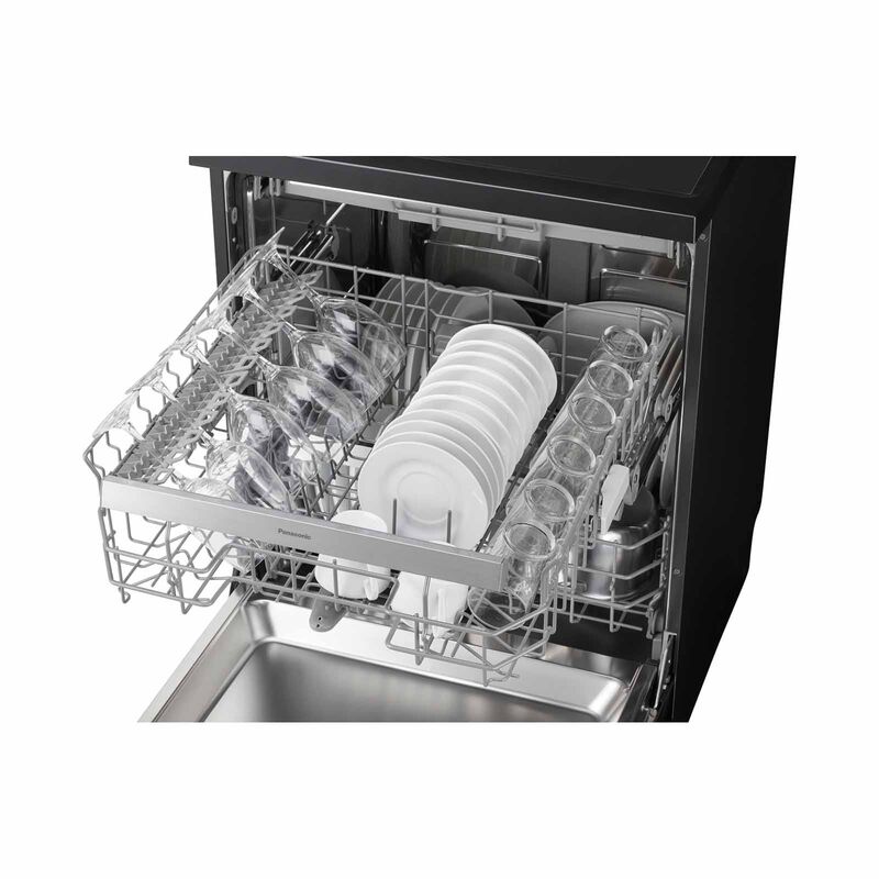 PANASONIC Free Standing Dishwasher - Black (15 Place Setting) NP-FMK16XESG-image 3