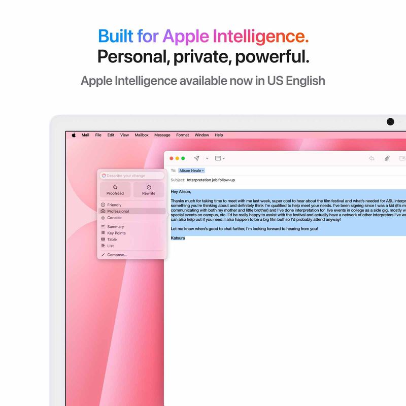 APPLE 24-inch Imac Apple M4 Chip With 10-core Cpu And 10-core Gpu, 24gb, 512gb Ssd - Pink MD2U4ZP/A-image 4