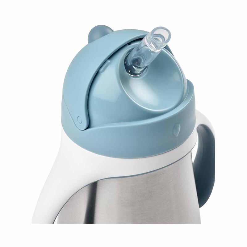 BEABA Straw Cup 250ml - Windy Blue (online) STAINLESS STEEL-image 5