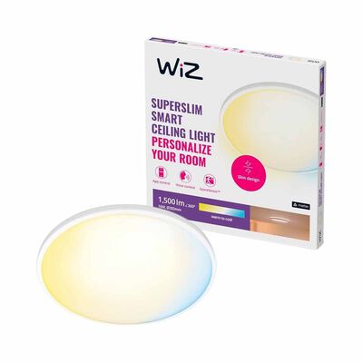 WIZ Super Slim Ceiling 16w Round 1500lm 292 White 929002685117