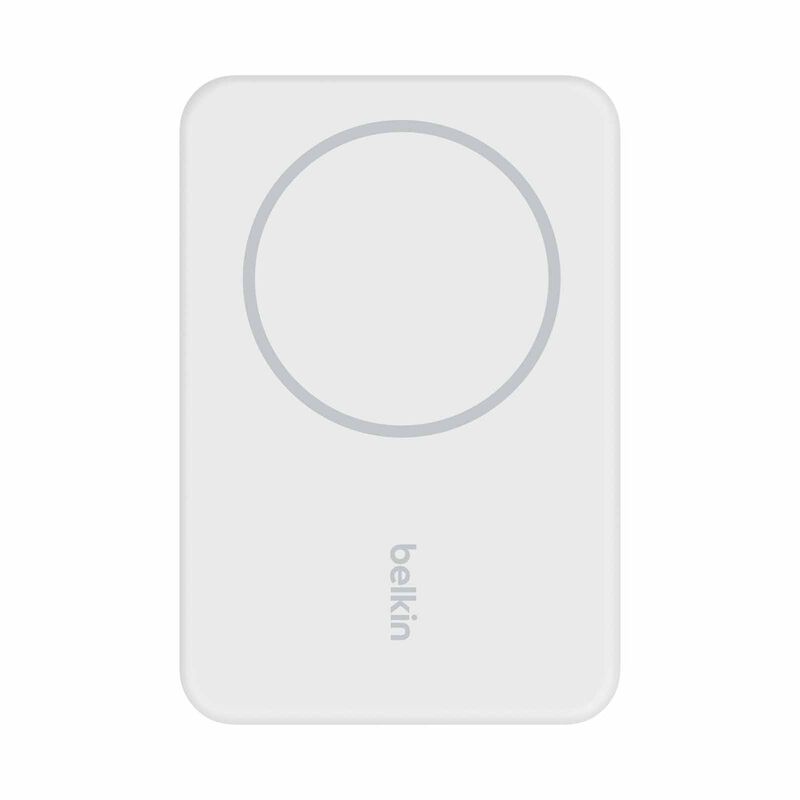 BELKIN Boostcharge Magnetic Wireless Power Bank 5k + Stand White BPD004BTWT-image 4