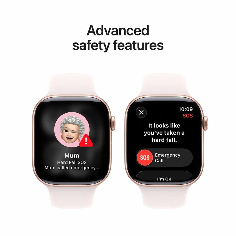 APPLE Watch Series 11 Gps + Cellular 46mm Rose Gold Aluminium Case With Light Blush Sport Band - M/l MFCJ4X/A-image 2