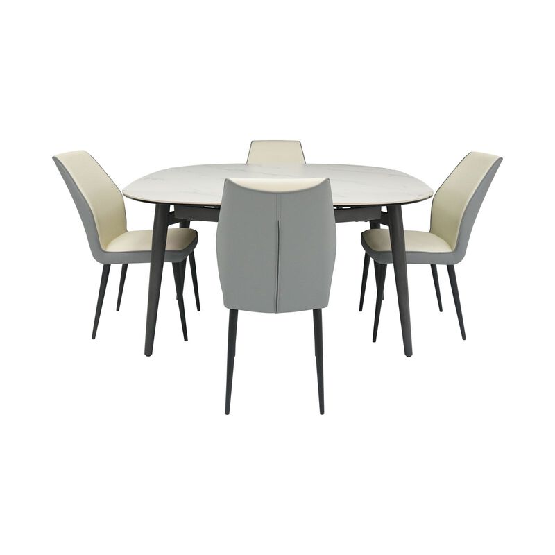MUZE 5 Piece Extendable Dining Set ODIN + ITALO-image 8