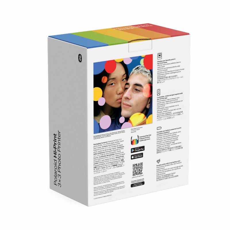 POLAROID Hi Print 3x3 Printer White + 10 Sheets 009196-image 3