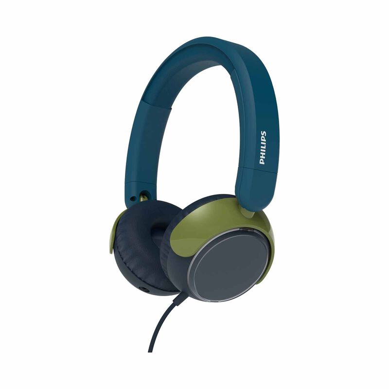 PHILIPS Kids Wired On-ear Headphones Crystal Teal TAK2000CT/00-image 1
