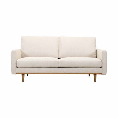 MUZE 3 Seater (fab) Light Beige Fabric Sofa MIKA