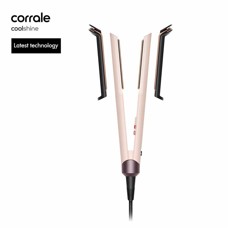 DYSON Corrale Coolshine Hair Straightener - Ceramic Pink/rose Gold HT02-A CEPK/ROSEGD (600095-01)-image 1