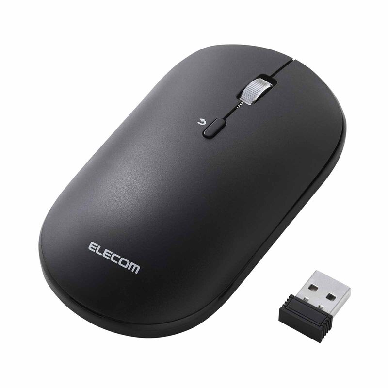 ELECOM Dual Mode Wireless Chargeable Silent Mouse Black M-TM25MBMSABK-image 2