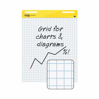3M POST-IT Easel Grid White 25x30in 560SS
