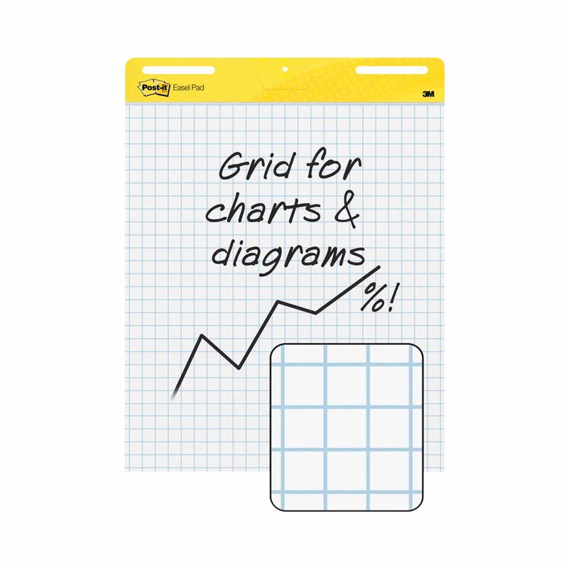 3M POST-IT Easel Grid White 25x30in 560SS-image 1